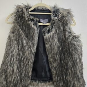 Vince Girls Faux Fur Vest size Medium
